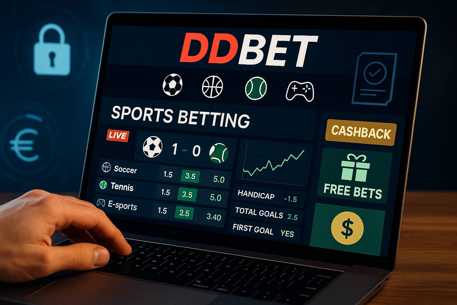 Apostas esportivas no cassino online DDBET