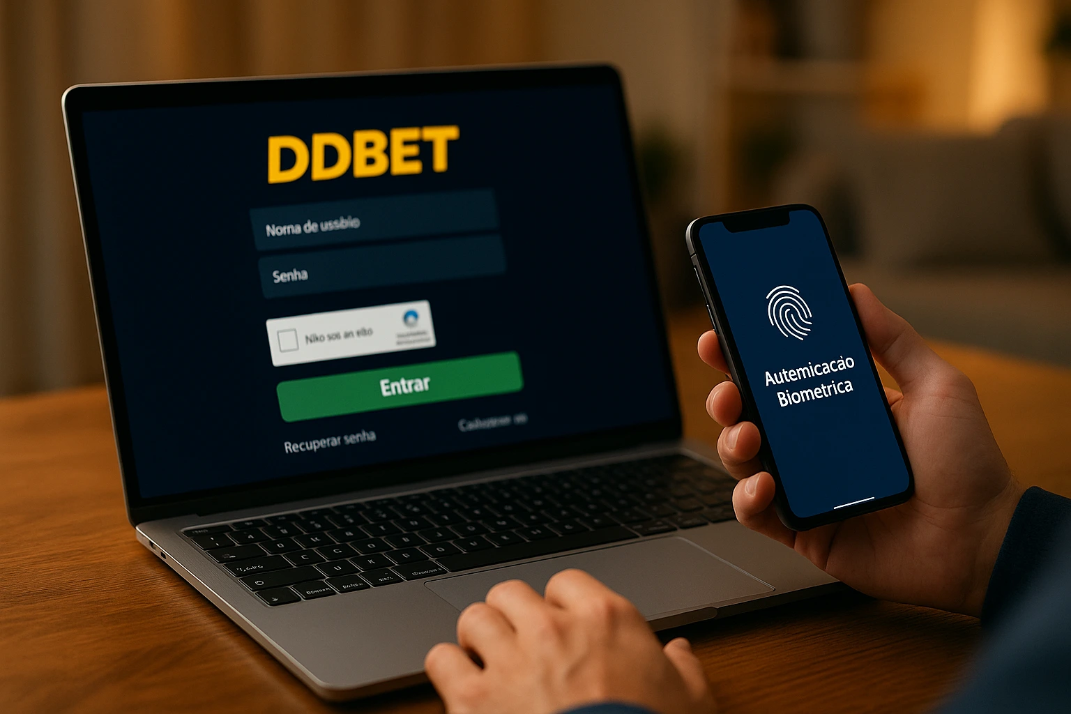 Criar uma nova Conta no plataforma DDBET